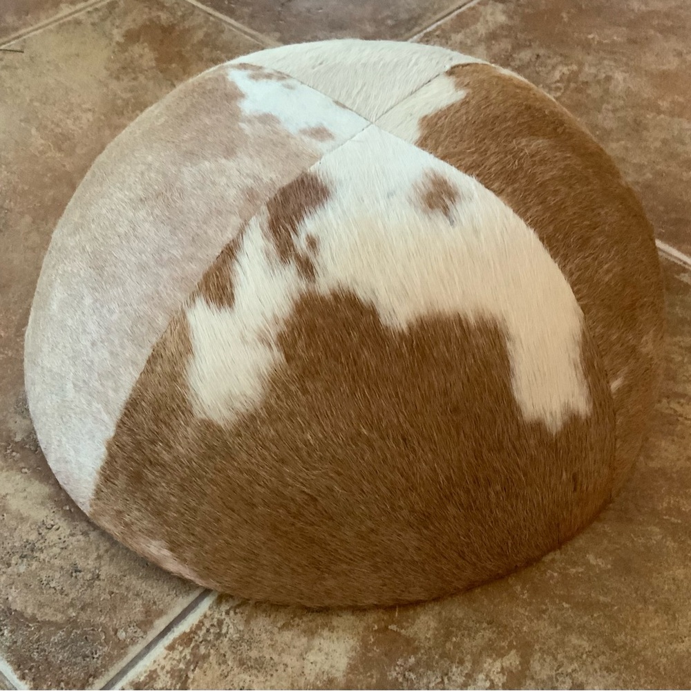 LILLIAN AUGUST….Cowhide large decorative Bowl - Picture 6 of 8
